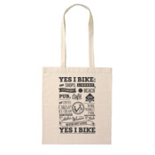 Shopping Bag Grey Single Colour Print Front